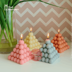 BIG BUBBLES PYRAMID CANDLE