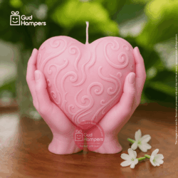 HEART IN HANDS CANDLE