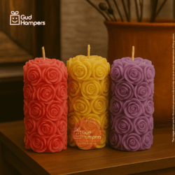 ROSE SMALL PILLAR CANDLE