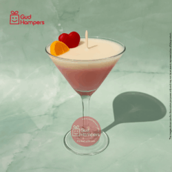 V SHAPE MARTINI GLASS CANDLE