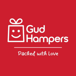 GudHampers White Logo on Red BackGround-SQ-Logo