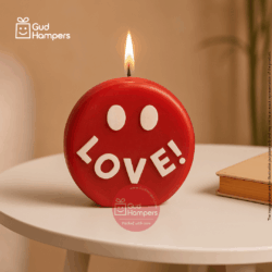 LOVE WITH SMILE PILLAR CANDLE
