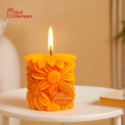 SUNFLOWER PILLAR CANDLE