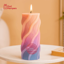 SPIRO MULTICOLOUR PILLAR CANDLE
