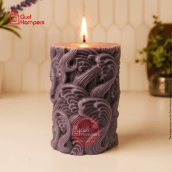 OCEAN WAVES PILLAR CANDLE