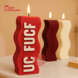 FUCK OFF PILLAR CANDLE