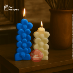 DAISY STACKED PILLAR CANDLE