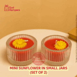Mini Sunflower in Small Jars (Set of 2)