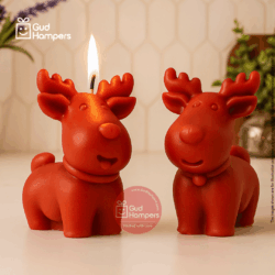 CUTE FAT REINDEER CANDLE