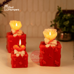 WRAPPED GIFT BOX CANDLE