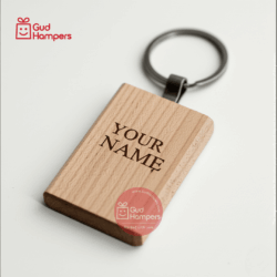 ECO WOODEN Rectangular KEYCHAIN