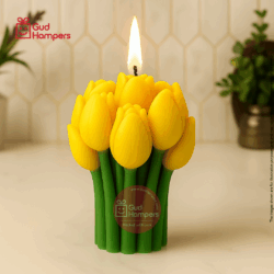TULIP BOUQUET CANDLE - YELLOW