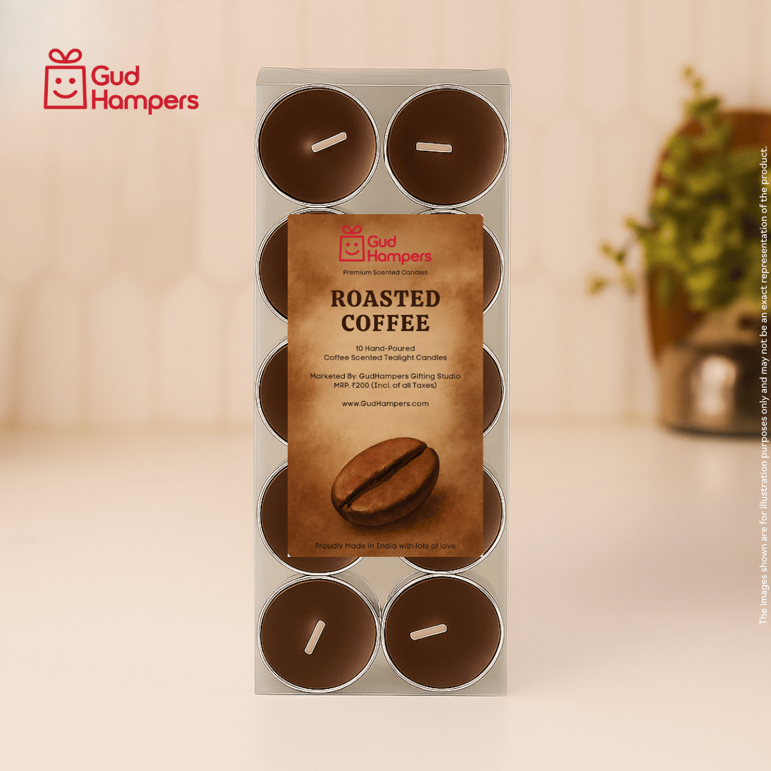 Coffee Fragrance Tealight Candles (Set of 10)
