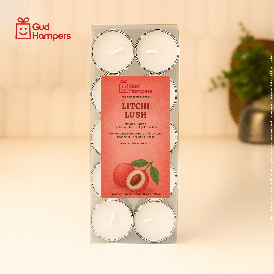 Litchi Fragrance Tealight Candles (Set of 10)
