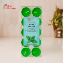 Mint Fragrance Tealight Candles (Set of 10)