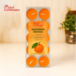 Orange Fragrance Tealight Candles (Set of 10)