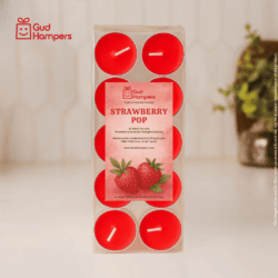 Strawberry Fragrance Tealight Candles (Set of 10)